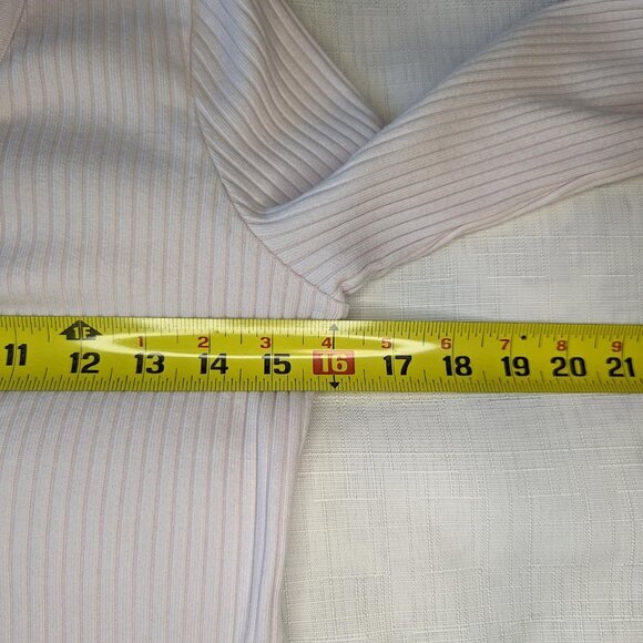 Citizens of Humanity Ava Light Pink Wide Ribbed Button Organic‎ Cotton Cardigan - Picture 5 of 8